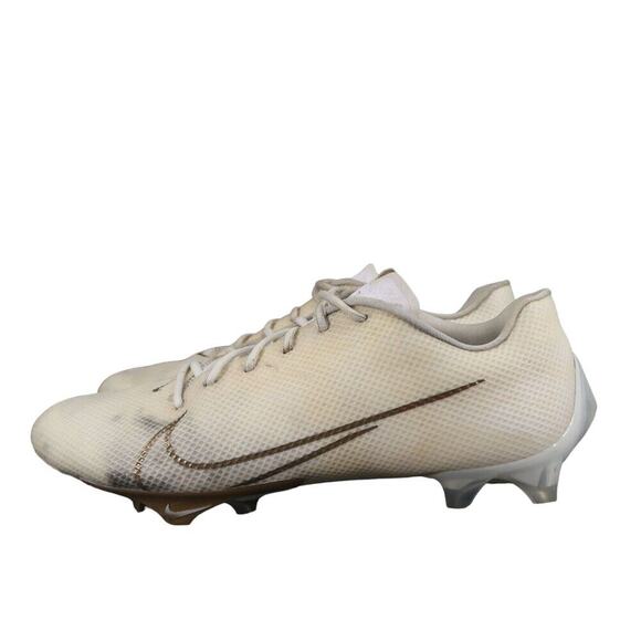 Nike Shoes Mens 13 Football Cleats Vapor Edge 360 White Gold Sport Athletic Low main image 12